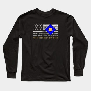 40th Infantry Division (Distressed Flag) Long Sleeve T-Shirt